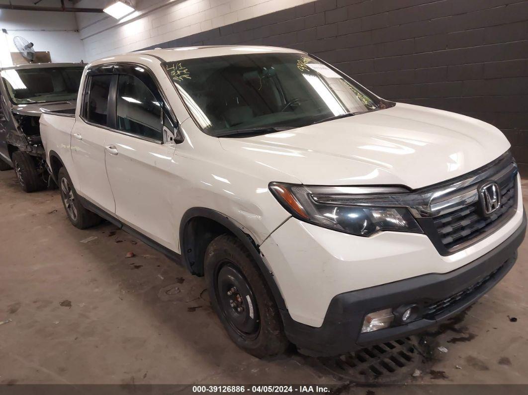 2019 HONDA RIDGELINE RTL-T White  Gasoline 5FPYK3F64KB027742 photo #1