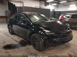 2023 TESLA MODEL Y AWD/LONG RANGE DUAL MOTOR ALL-WHEEL DRIVE Black  Electric 7SAYGDEE0PA141429 photo #2