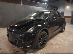 2023 TESLA MODEL Y AWD/LONG RANGE DUAL MOTOR ALL-WHEEL DRIVE Black  Electric 7SAYGDEE0PA141429 photo #3