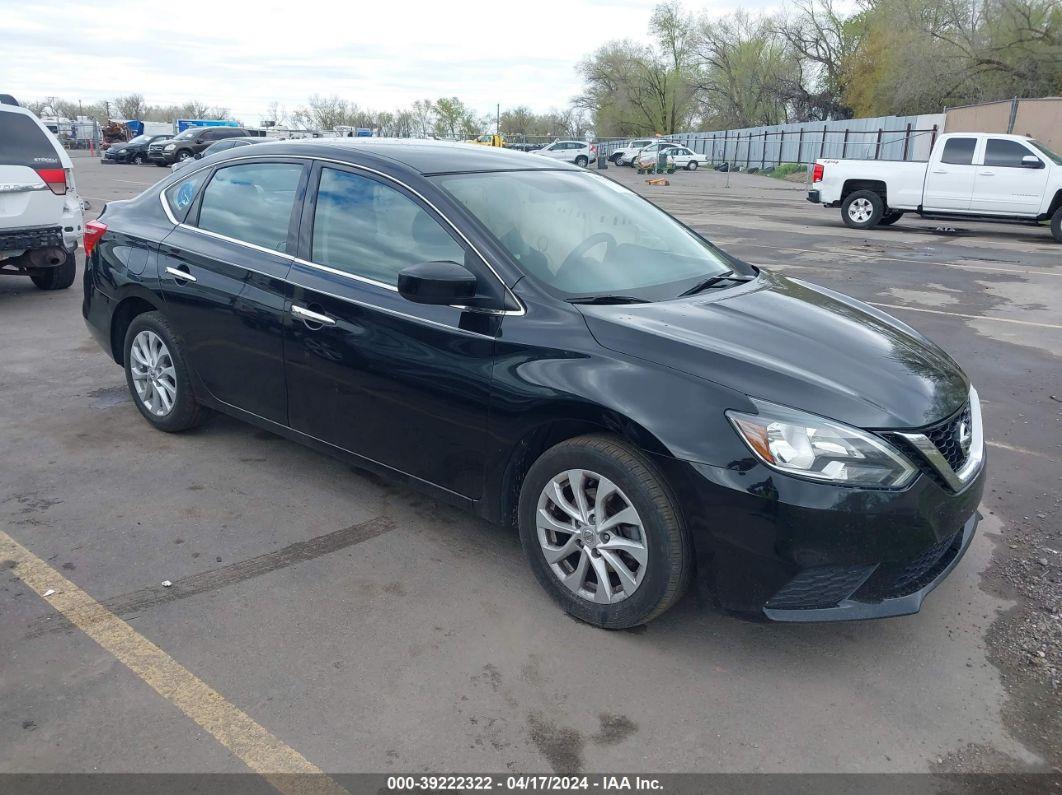 2019 NISSAN SENTRA SV Black  Gasoline 3N1AB7AP1KY426794 photo #1