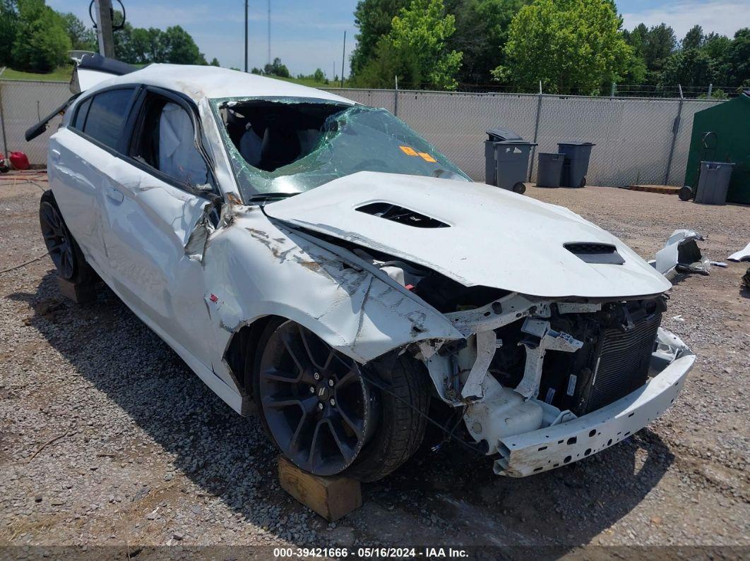 2021 DODGE CHARGER SCAT PACK RWD White  Gasoline 2C3CDXGJ1MH515541 photo #1