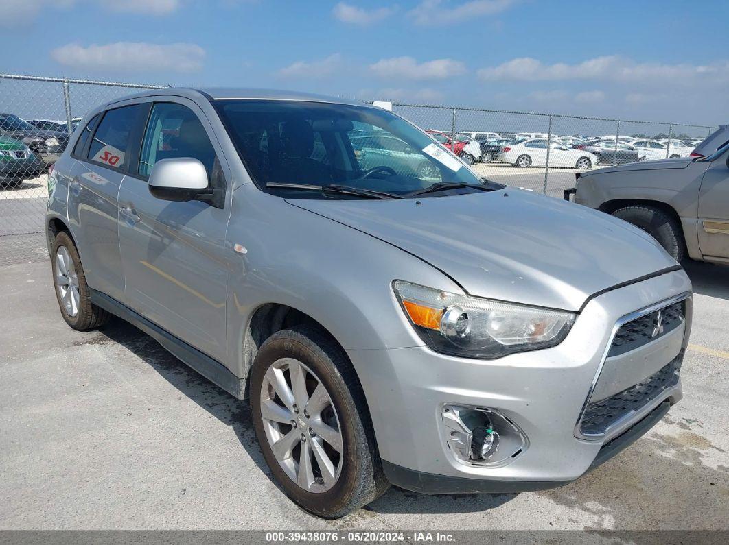 2015 MITSUBISHI OUTLANDER SPORT ES Silver  Gasoline 4A4AP3AU8FE029110 photo #1