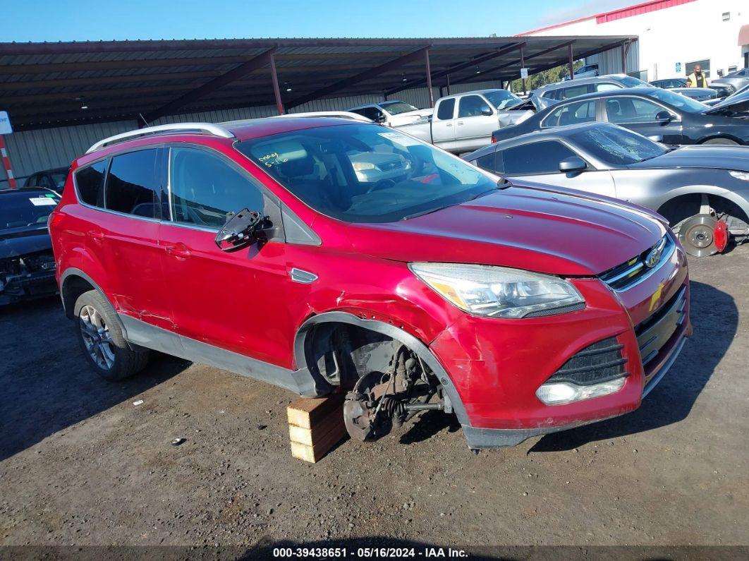 2014 FORD ESCAPE TITANIUM Red  Gasoline 1FMCU0J92EUC74553 photo #1