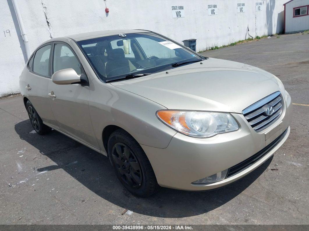 2008 HYUNDAI ELANTRA GLS/SE Gold  Gasoline KMHDU46D48U319604 photo #1