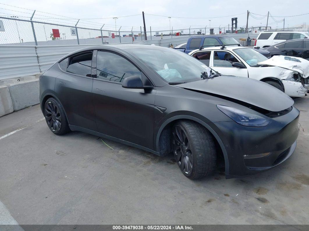 2021 TESLA MODEL Y PERFORMANCE DUAL MOTOR ALL-WHEEL DRIVE Black  Electric 5YJYGDEF1MF211721 photo #1