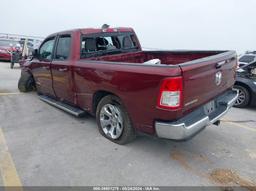 2019 RAM 1500 BIG HORN/LONE STAR QUAD CAB 4X2 6'4 BOX Maroon  Gasoline 1C6RREBG8KN655654 photo #4