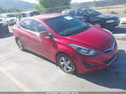 2014 HYUNDAI ELANTRA SE Red  Gasoline KMHDH4AE3EU154323 photo #2