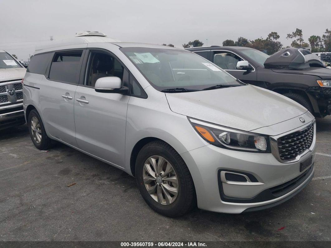 2020 KIA SEDONA LX Gray  Gasoline KNDMB5C16L6587125 photo #1