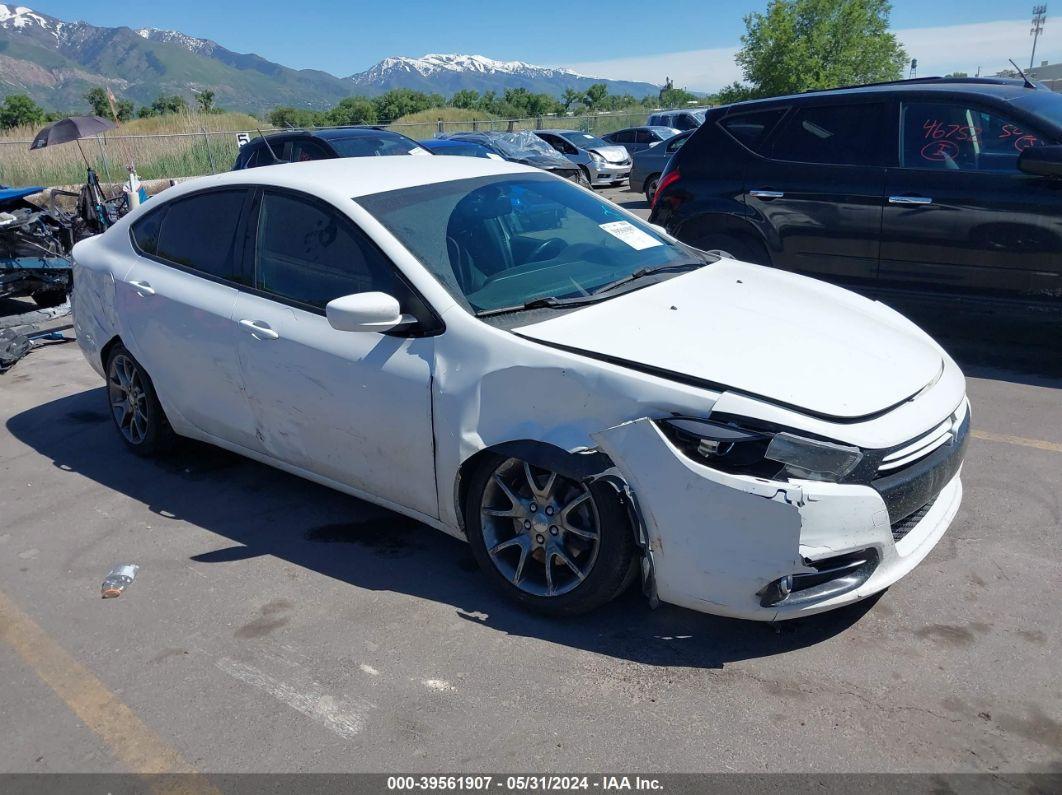 2013 DODGE DART RALLYE White  Gasoline 1C3CDFBA3DD122803 photo #1