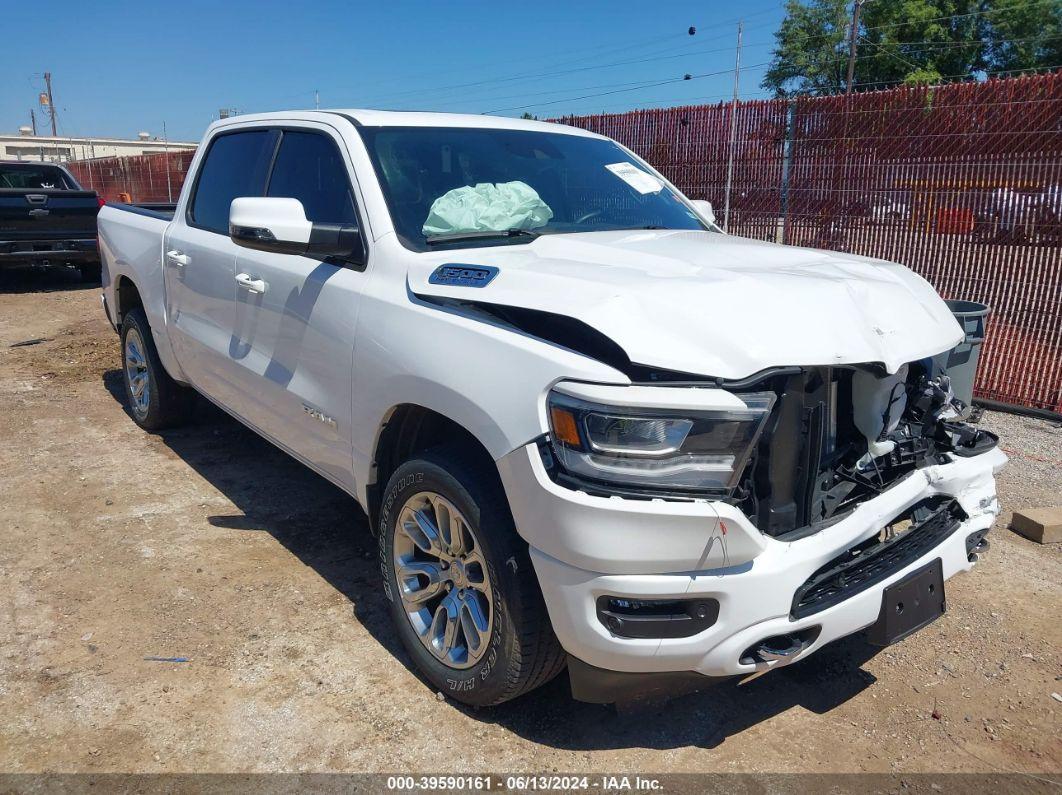 2023 RAM 1500 LARAMIE  4X4 5'7 BOX White  Gasoline 1C6SRFJT7PN563738 photo #1