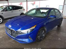 2021 HYUNDAI ELANTRA SEL Blue  Gasoline 5NPLS4AG2MH032208 photo #3