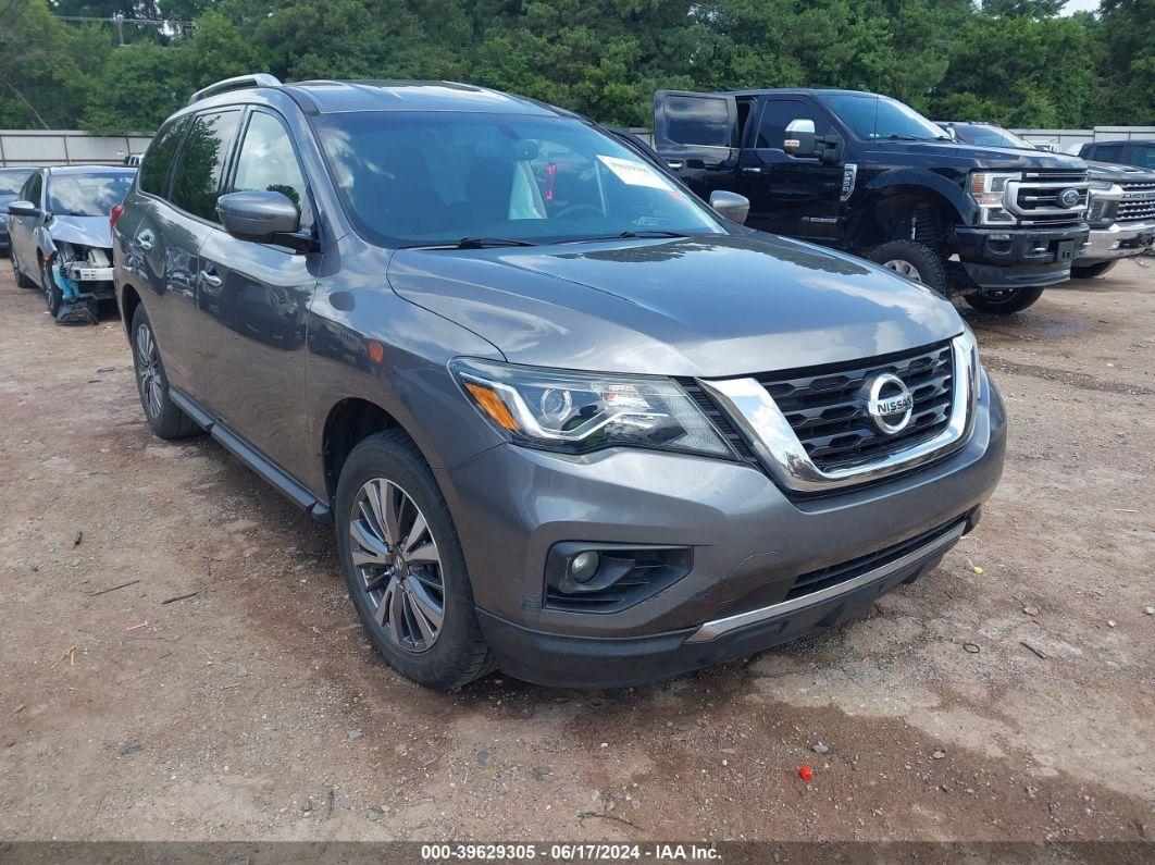 2018 NISSAN PATHFINDER SV Gray  Gasoline 5N1DR2MN3JC622791 photo #1