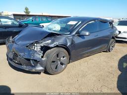 2023 TESLA MODEL 3 LONG RANGE DUAL MOTOR ALL-WHEEL DRIVE Gray  Electric 5YJ3E1EB6PF614996 photo #3