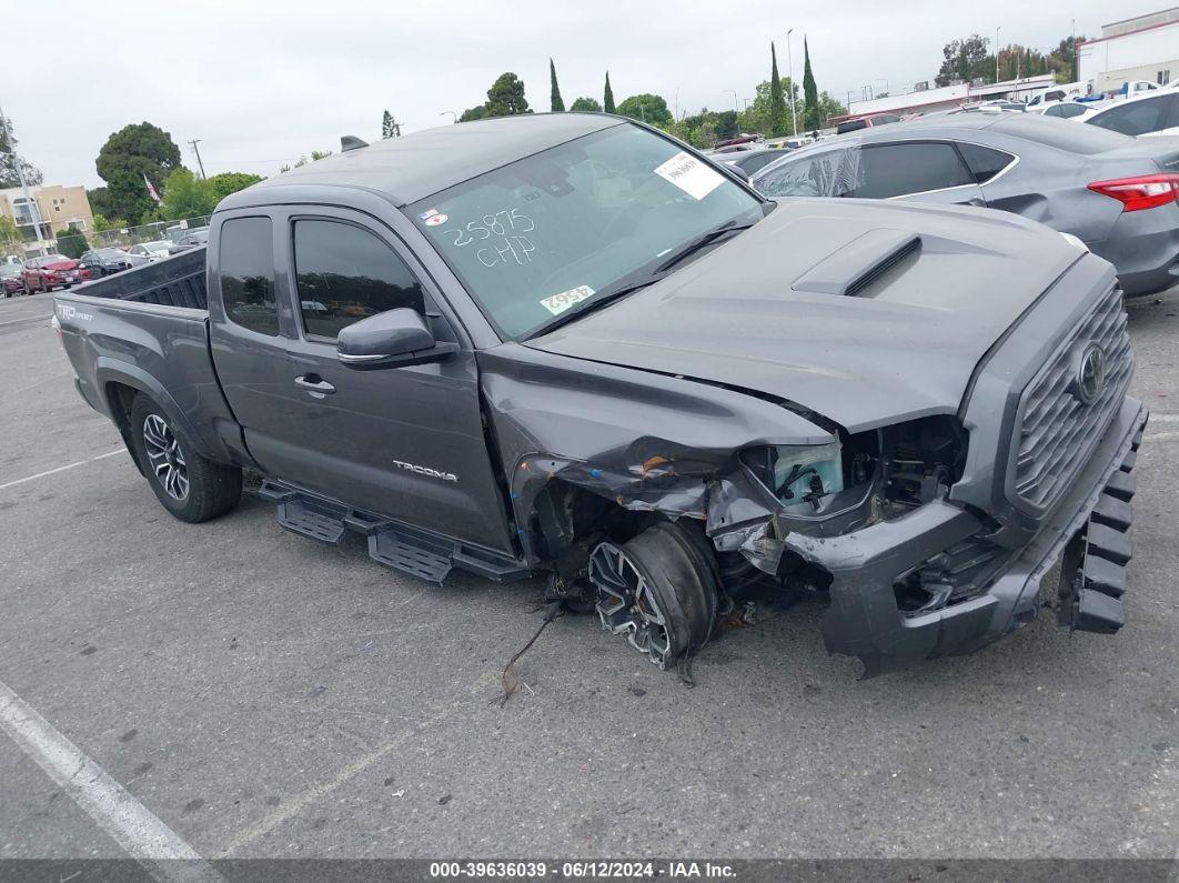 2022 TOYOTA TACOMA TRD SPORT Gray  Gasoline 3TYRZ5CNXNT021383 photo #1