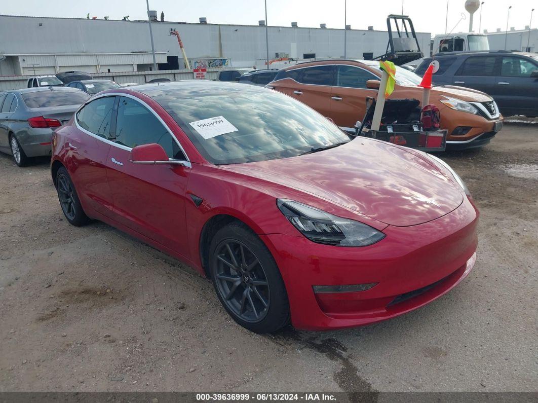 2019 TESLA MODEL 3 LONG RANGE/PERFORMANCE Red  Electric 5YJ3E1EB5KF496674 photo #1