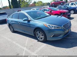 2016 HYUNDAI SONATA Blue  Gasoline 5NPE24AF5GH393579 photo #2