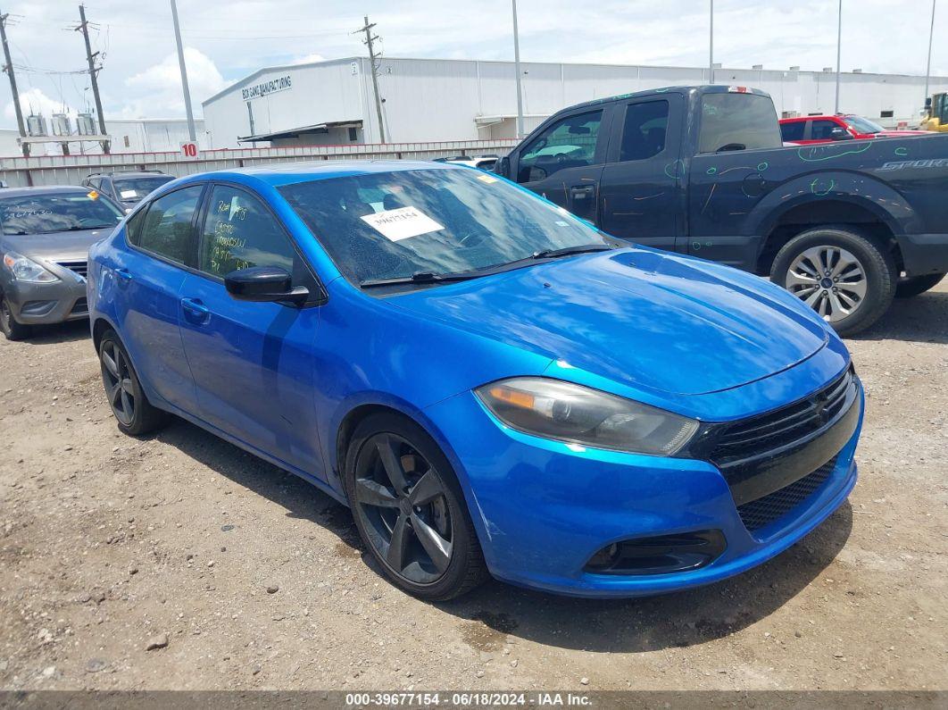 2015 DODGE DART SXT Blue sedan 4d gas 1C3CDFBB5FD224745 photo #1