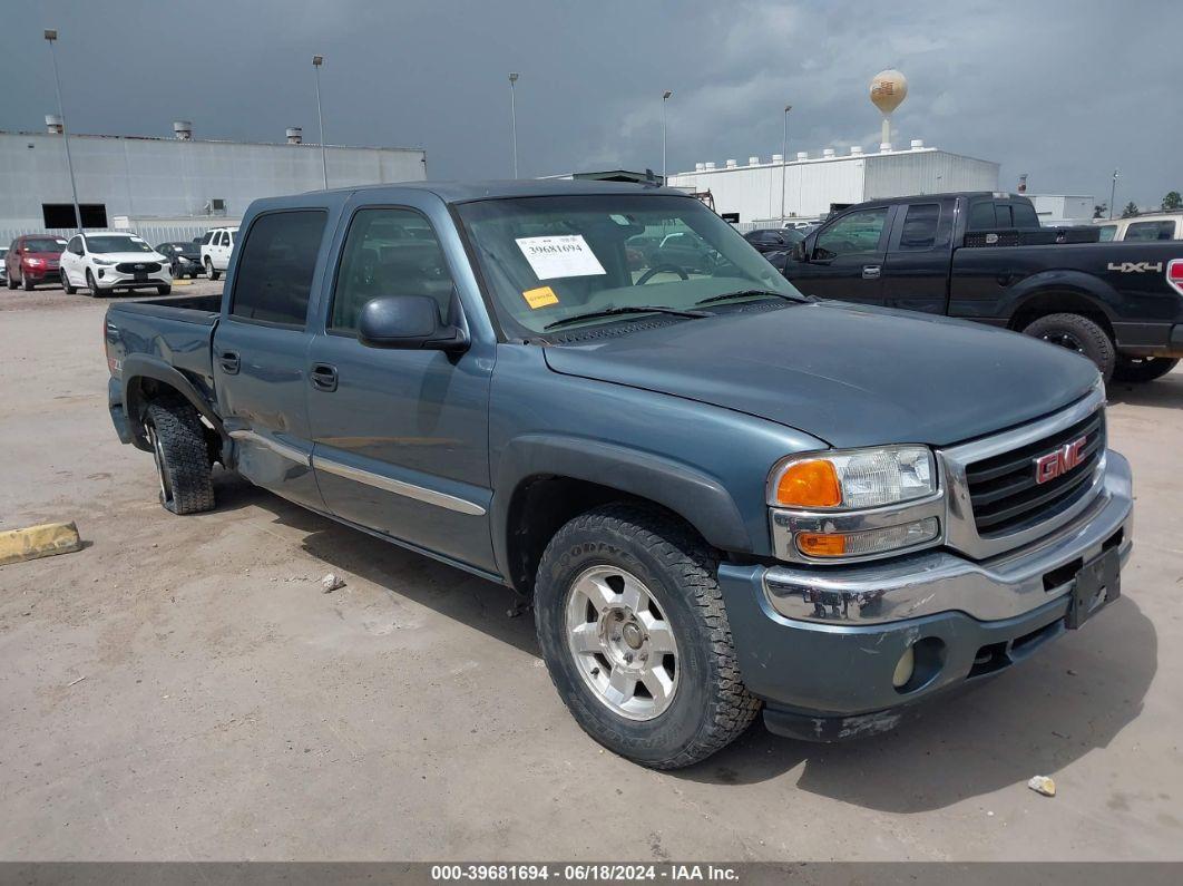 2006 GMC SIERRA 1500 SLT Blue  Gasoline 2GTEK13T861149071 photo #1