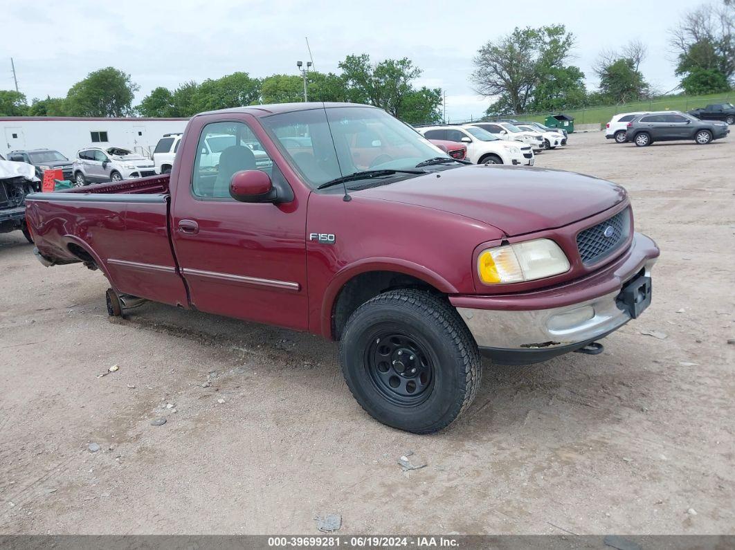 1997 FORD F-150 LARIAT/STANDARD/XL/XLT Maroon  Gasoline 1FTDF18W2VKD24660 photo #1