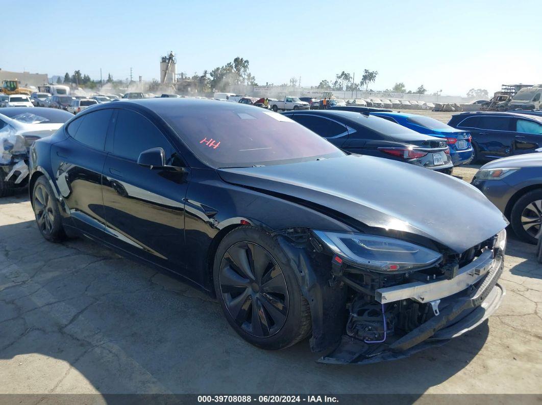 2021 TESLA MODEL S LONG RANGE DUAL MOTOR ALL-WHEEL DRIVE Black  Electric 5YJSA1E54MF447387 photo #1