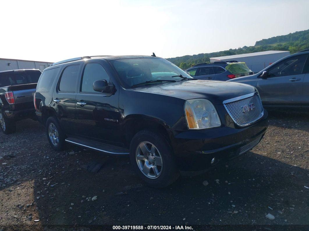 2007 GMC YUKON DENALI Black  Gasoline 1GKFK63827J311494 photo #1