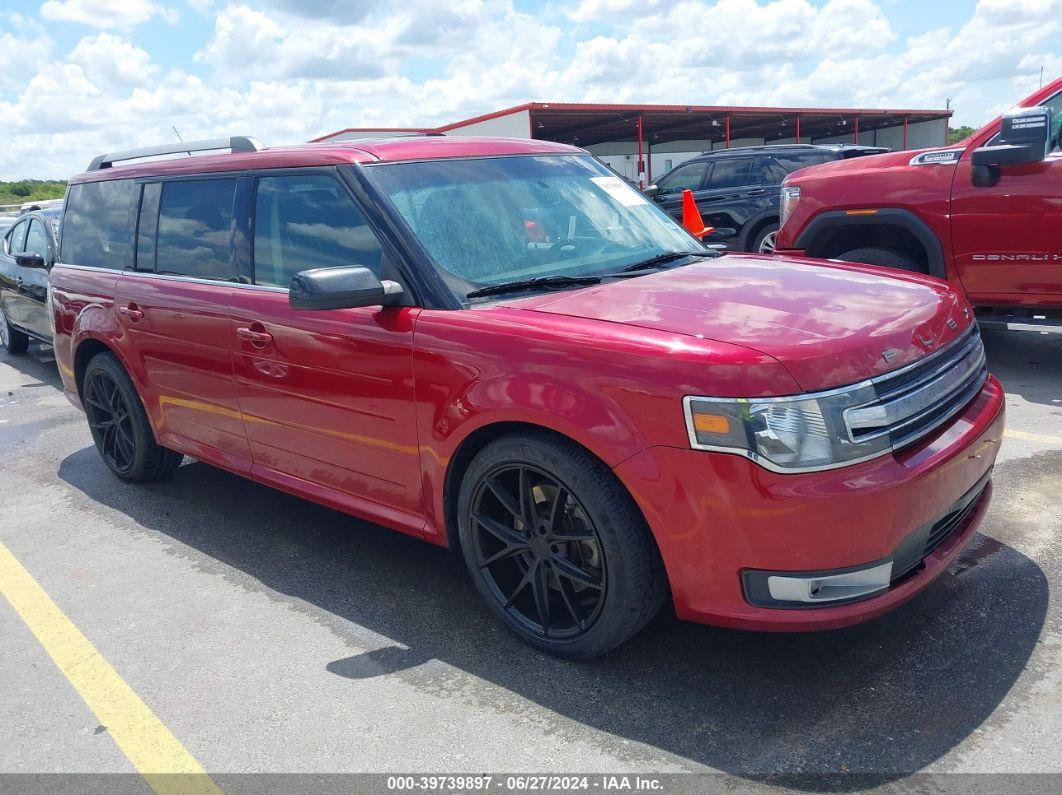 2013 FORD FLEX SEL Red  Gasoline 2FMGK5C87DBD33948 photo #1