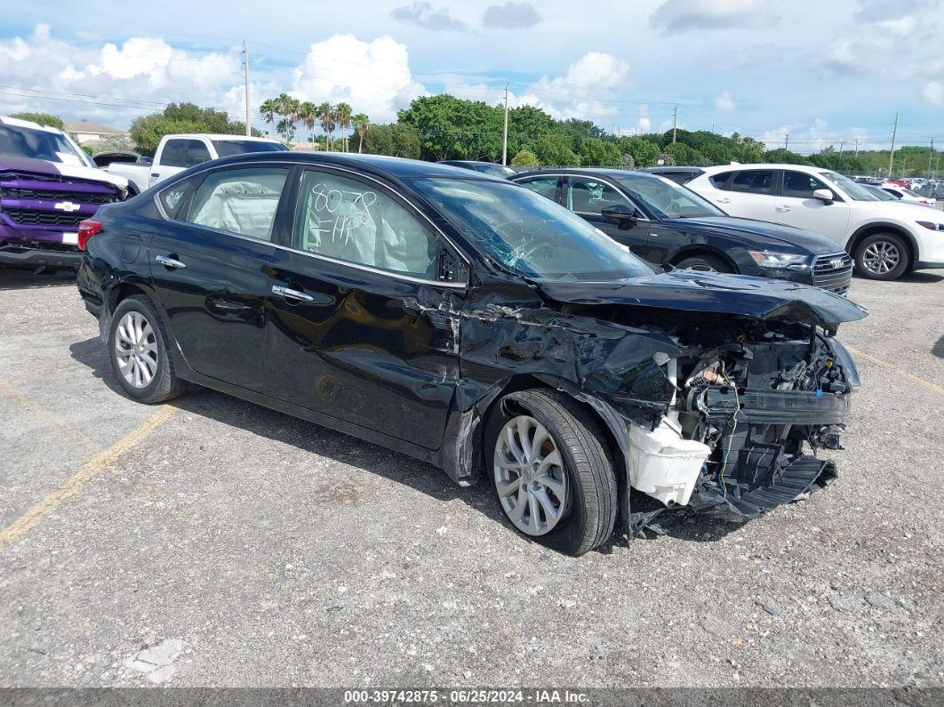 2018 NISSAN SENTRA SV Black  Gasoline 3N1AB7AP8JY268078 photo #1