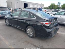 2017 HYUNDAI SONATA HYBRID SE Black  Hybrid KMHE24L38HA076970 photo #4