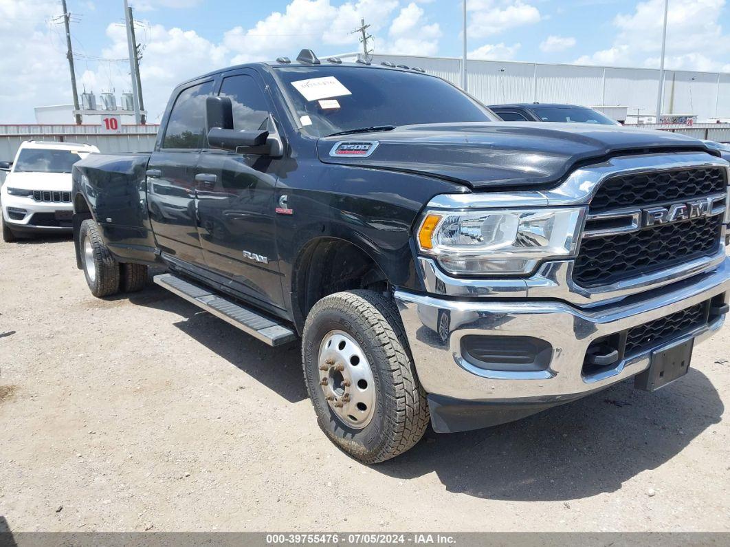 2019 RAM 3500 TRADESMAN  4X4 8' BOX Black  Diesel 3C63RRGLXKG614860 photo #1