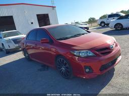 2013 TOYOTA COROLLA S Red  Gasoline 5YFBU4EE5DP149685 photo #2