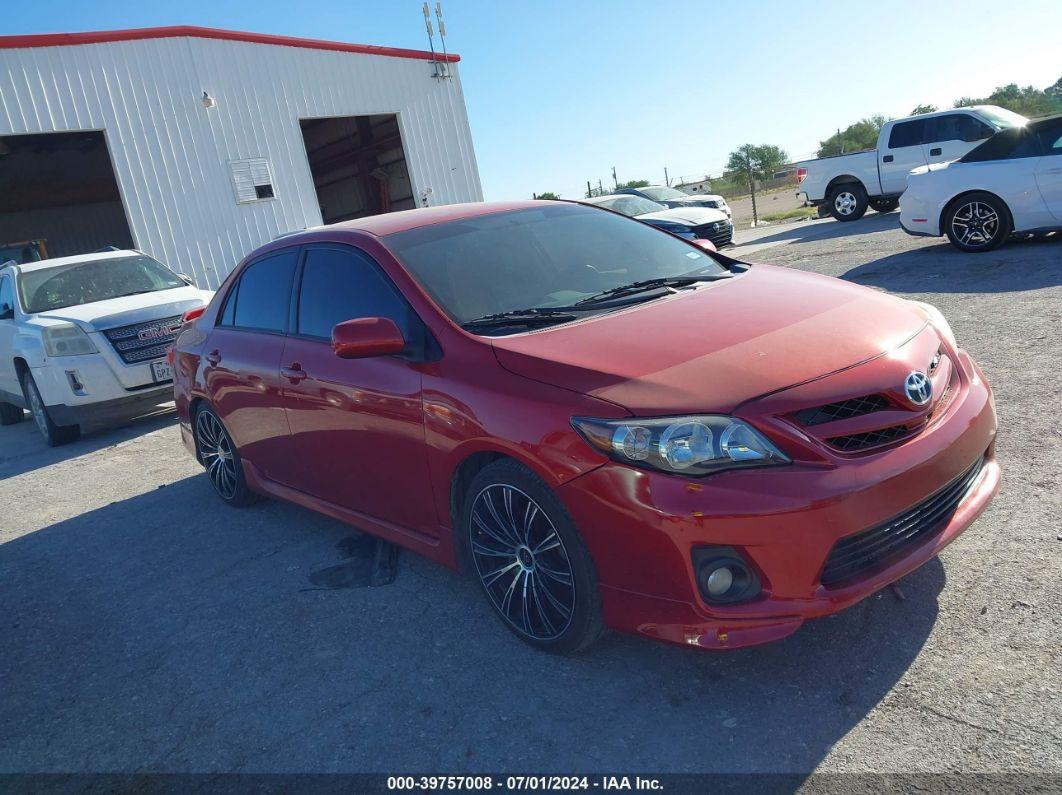 2013 TOYOTA COROLLA S Red  Gasoline 5YFBU4EE5DP149685 photo #1