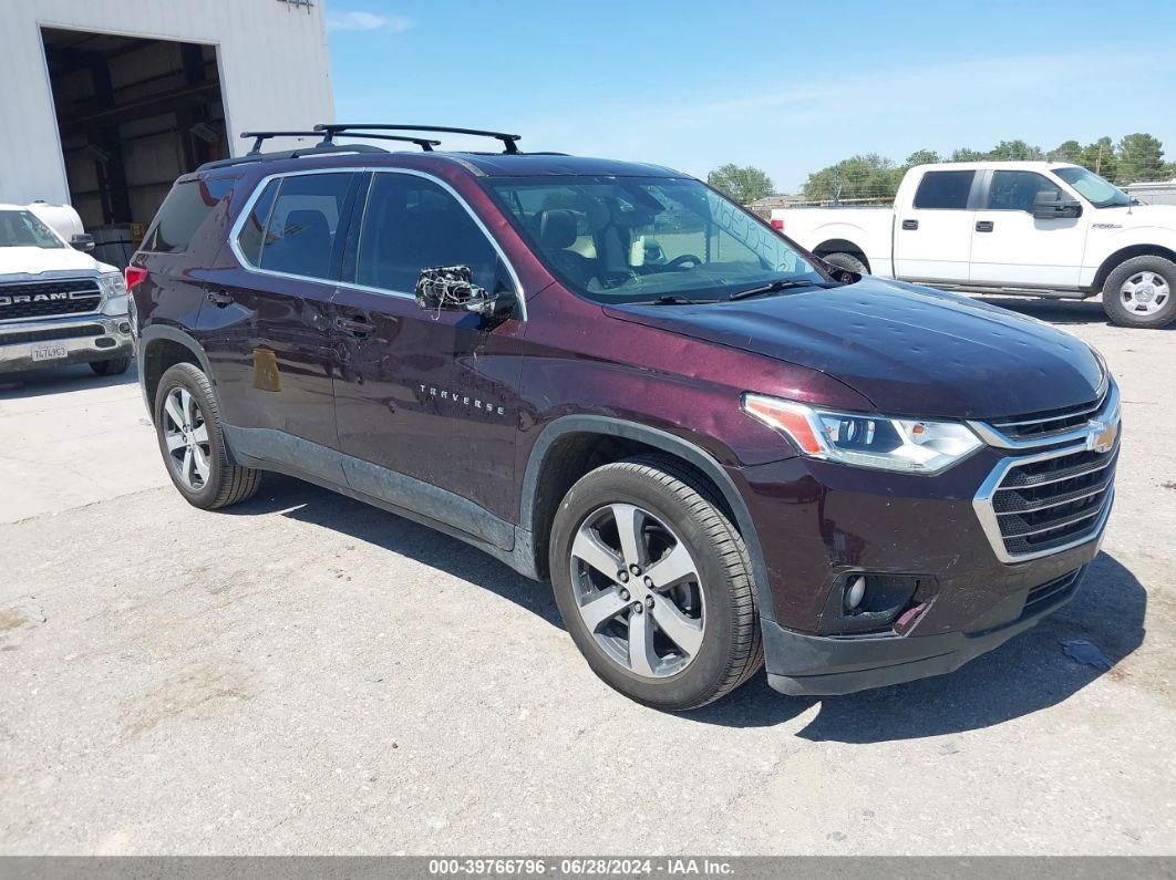 2019 CHEVROLET TRAVERSE 3LT Burgundy  Gasoline 1GNERHKW3KJ154458 photo #1