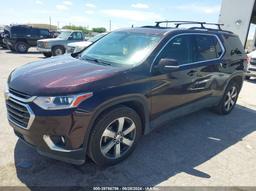 2019 CHEVROLET TRAVERSE 3LT Burgundy  Gasoline 1GNERHKW3KJ154458 photo #3