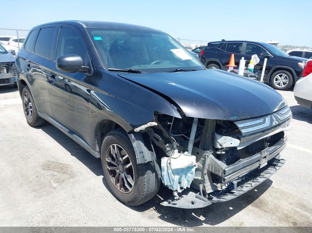 2014 MITSUBISHI OUTLANDER ES Black  Gasoline JA4AD2A35EZ017189 photo #1