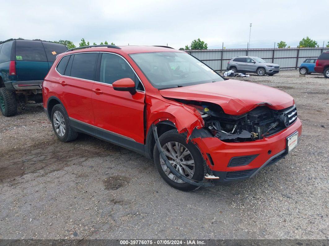 2018 VOLKSWAGEN TIGUAN 2.0T SE/2.0T SEL Orange  Gasoline 3VV2B7AX5JM058533 photo #1