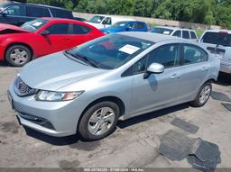 2013 HONDA CIVIC LX Gray  Gasoline 19XFB2F53DE097811 photo #3