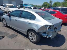 2013 HONDA CIVIC LX Gray  Gasoline 19XFB2F53DE097811 photo #4