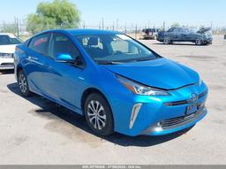 2019 TOYOTA PRIUS LE Blue  Hybrid JTDL9RFU1K3003606 photo #2