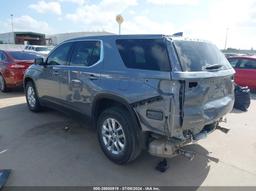 2021 CHEVROLET TRAVERSE FWD LS Gray  Gasoline 1GNERFKW9MJ227842 photo #4