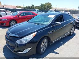 2015 HYUNDAI SONATA HYBRID LIMITED Black  Hybrid KMHEC4A47FA136307 photo #3