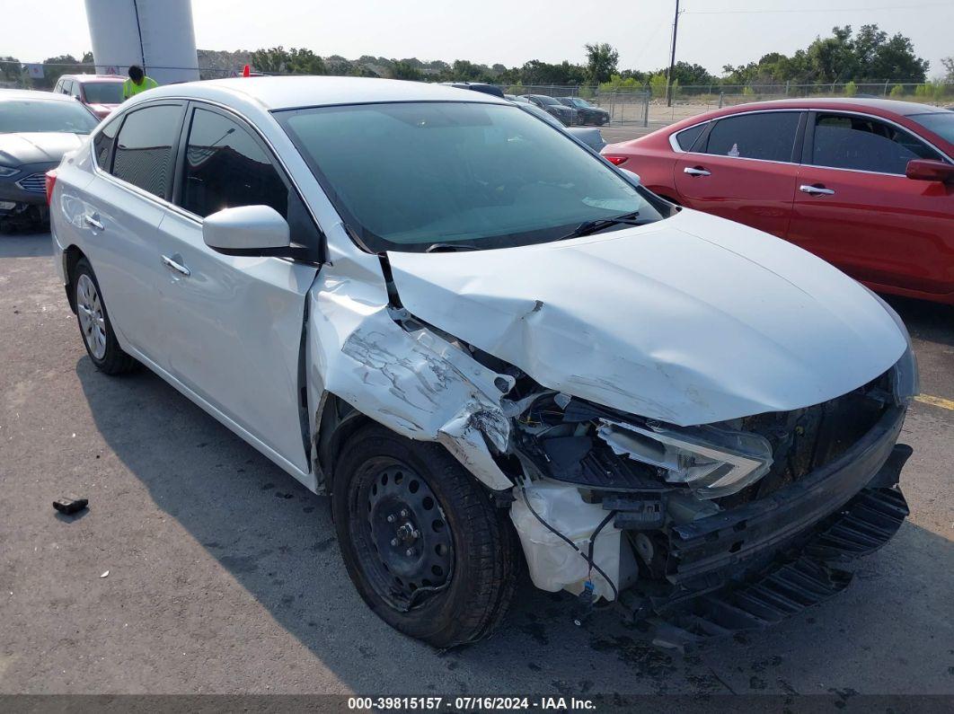 2017 NISSAN SENTRA SV White  Gasoline 3N1AB7AP5HY212903 photo #1