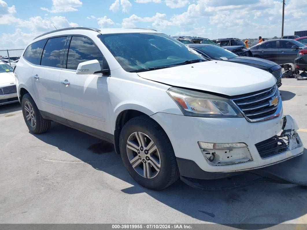 2017 CHEVROLET TRAVERSE 1LT White  Gasoline 1GNKRGKD6HJ133723 photo #1