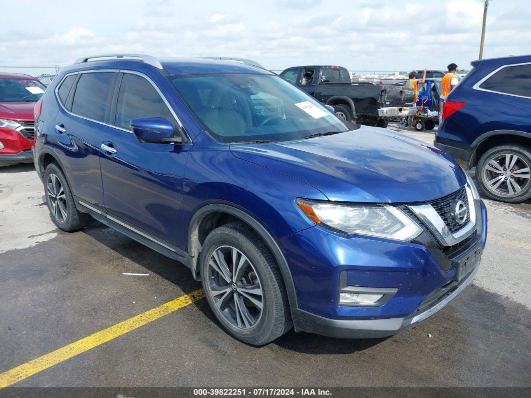 2017 NISSAN ROGUE SL Blue  Gasoline JN8AT2MV0HW012465 photo #1