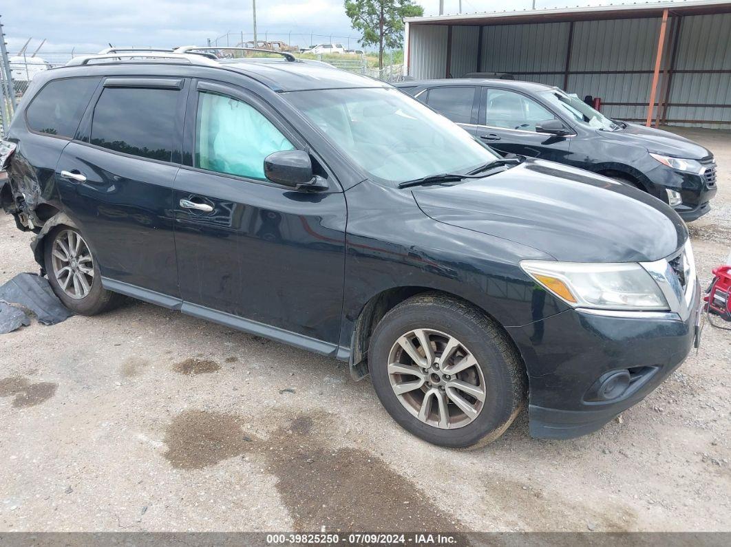 2015 NISSAN PATHFINDER S Black  Gasoline 5N1AR2MM0FC684831 photo #1