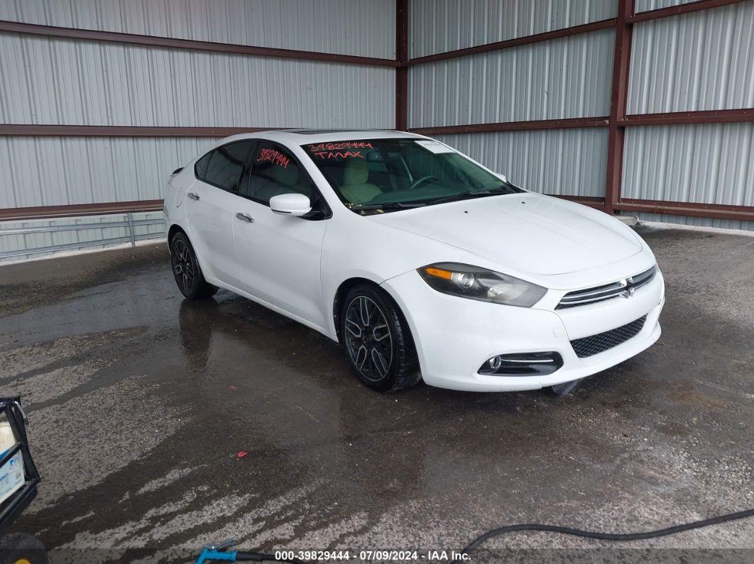 2013 DODGE DART LIMITED White  Gasoline 1C3CDFCA2DD132690 photo #1