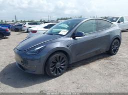 2022 TESLA MODEL Y PERFORMANCE DUAL MOTOR ALL-WHEEL DRIVE Gray  Electric 7SAYGDEF7NF440747 photo #3