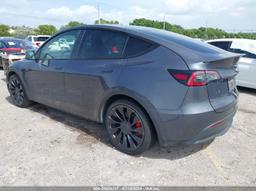 2022 TESLA MODEL Y PERFORMANCE DUAL MOTOR ALL-WHEEL DRIVE Gray  Electric 7SAYGDEF7NF440747 photo #4