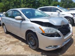 2014 NISSAN SENTRA FE+ S/FE+ SV/S/SL/SR/SV Silver  Gasoline 3N1AB7AP0EY237252 photo #2