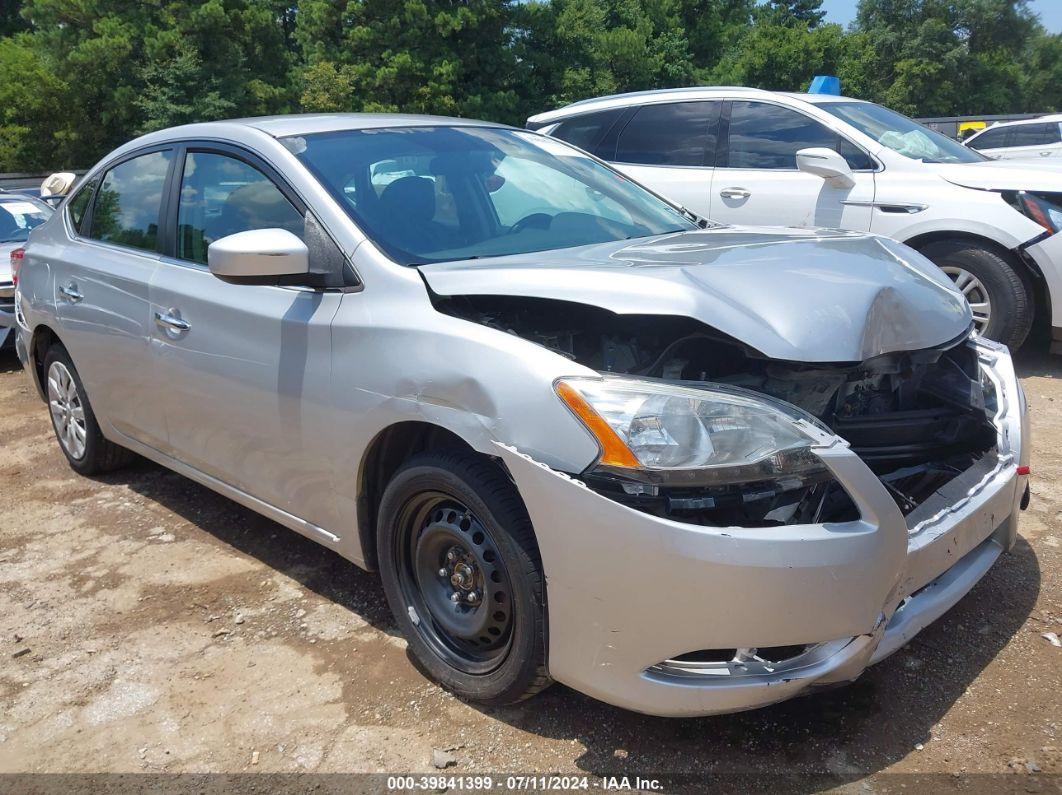 2014 NISSAN SENTRA FE+ S/FE+ SV/S/SL/SR/SV Silver  Gasoline 3N1AB7AP0EY237252 photo #1