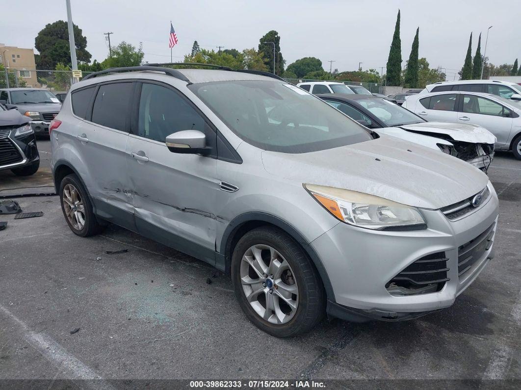 2013 FORD ESCAPE SEL Silver  Gasoline 1FMCU0HX3DUB02521 photo #1